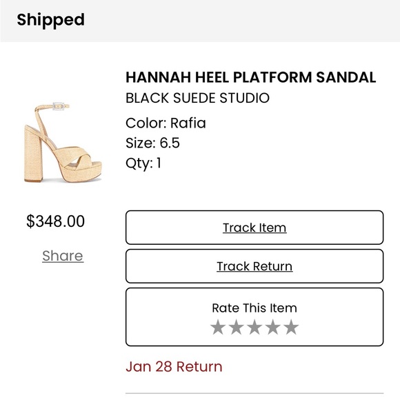 Black Suede Studio platforms. Never worn, 6.5/36.5 - Picture 2 of 3